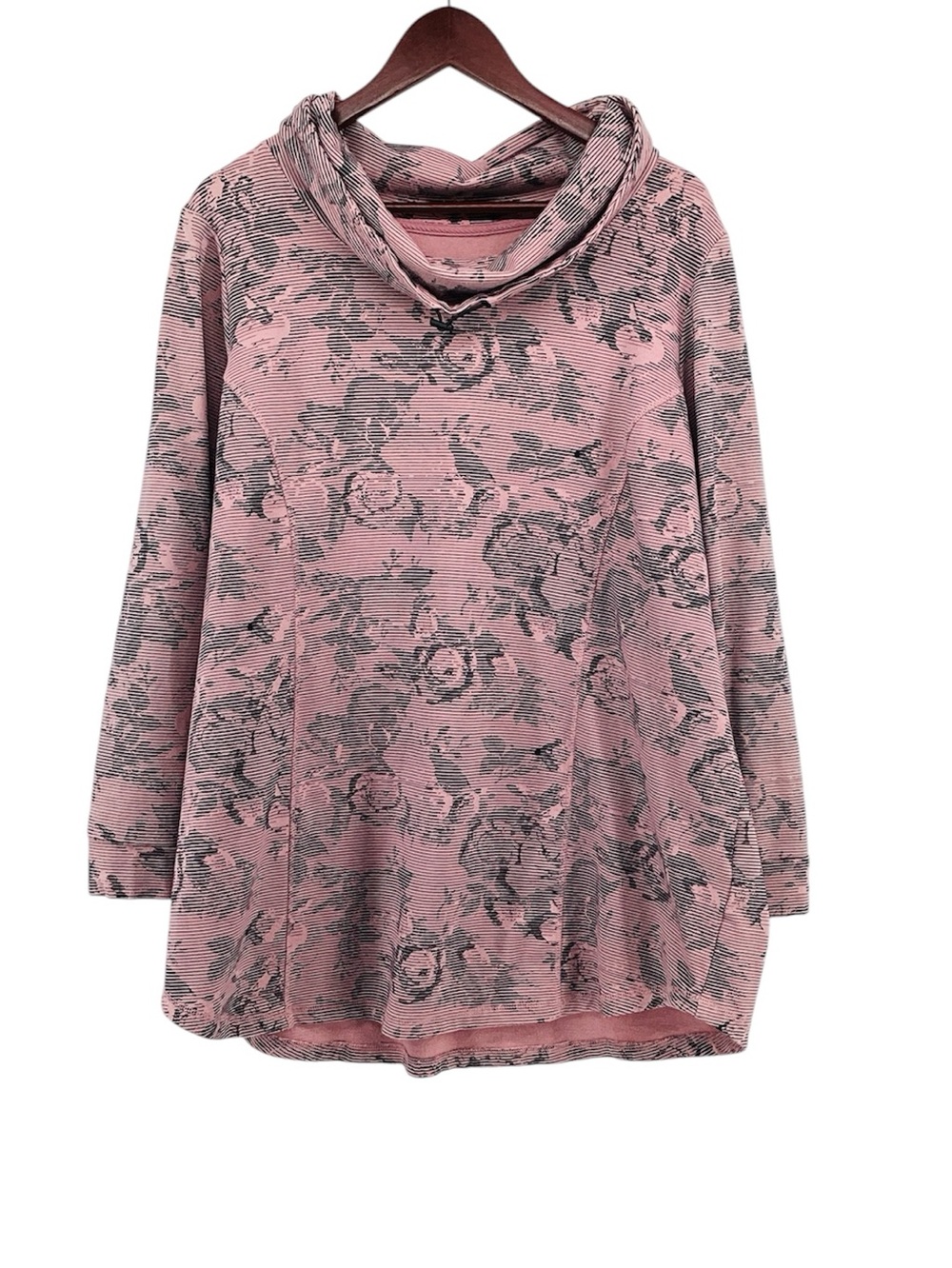 🐵 Pennington’s Cowl Neck Active Zone Floral Tunic, Size 2X
